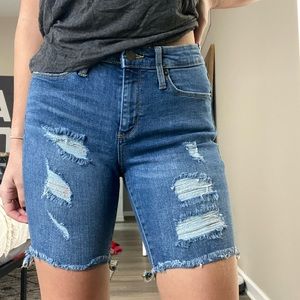 Denim Bermuda Shorts